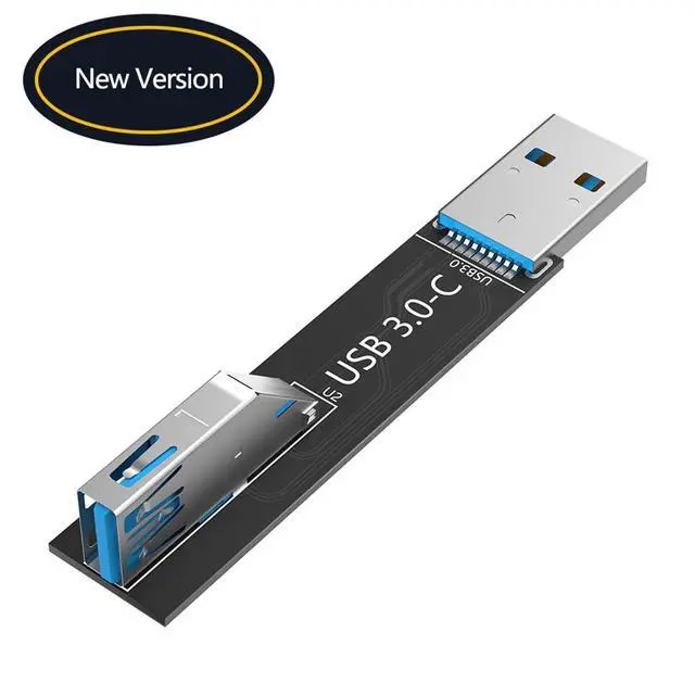 Alt view image 7 of 7 - USB 3.0 9Pin Adapter Card Male to Female Extension Card Backward Compatible with USB 2.0/1.1 (Type C)
