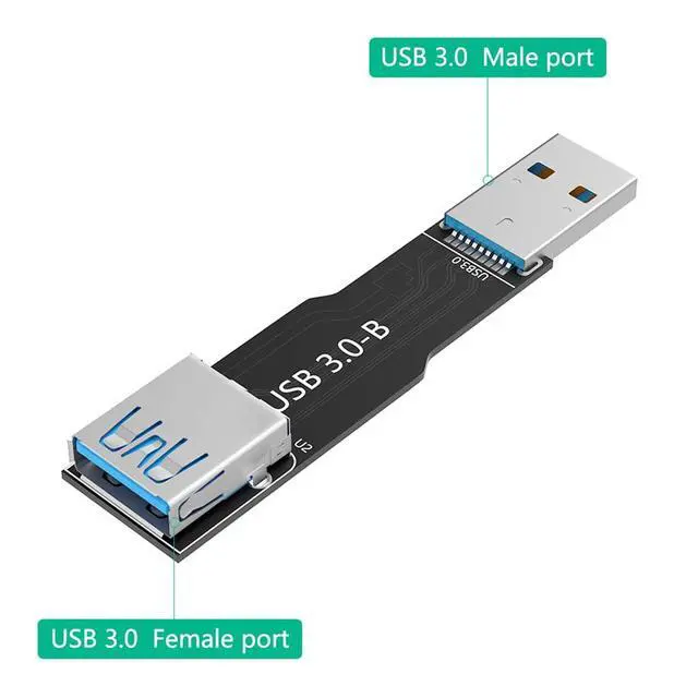 Alt view image 3 of 7 - USB 3.0 9Pin Adapter Card Male to Female Extension Card Backward Compatible with USB 2.0/1.1 (Type B)