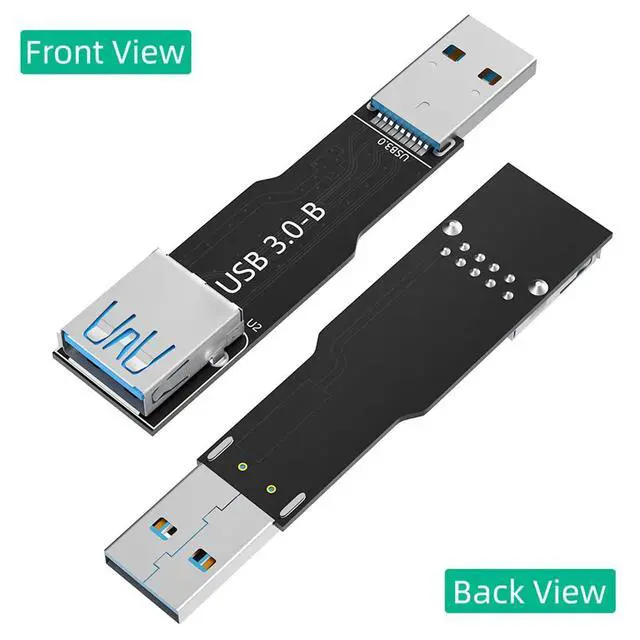 Alt view image 5 of 7 - USB 3.0 9Pin Adapter Card Male to Female Extension Card Backward Compatible with USB 2.0/1.1 (Type B)