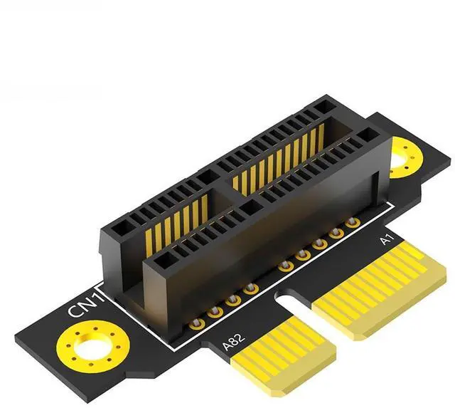 Main image of PCI-e 3.0 90° Reverse Male to Female Riser Card Extension Adapter for 1U 2U Server (20mm for 1U,1X)