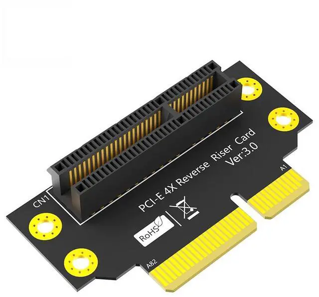 Main image of PCI-e 3.0 90° Reverse Male to Female Riser Card Extension Adapter for 1U 2U Server (32mm for 2U,4X)