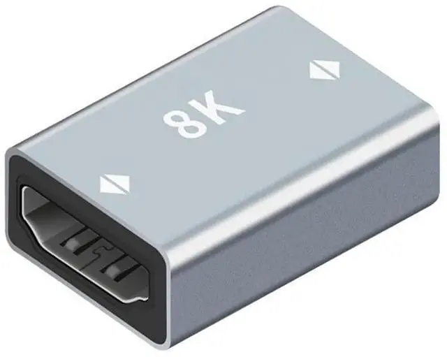 Main image of HD Adapter 4K/8K Compatible with HDMI 2Pack Female Male to Female Fully Shielded HD Connector (8K Straight F to F)