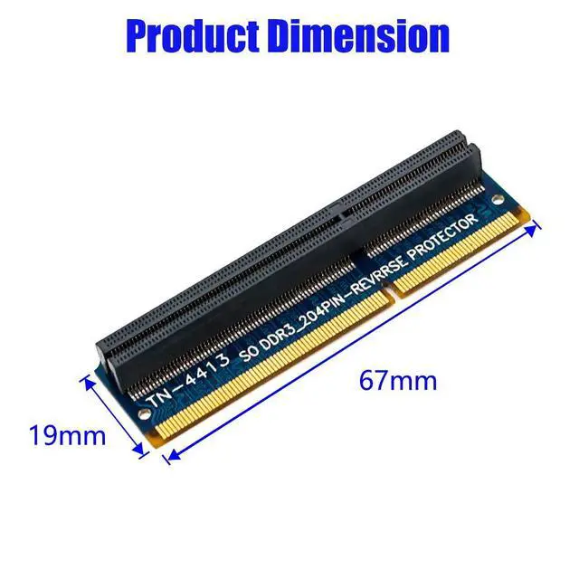 Alt view image 3 of 5 - SO-DIMM 204PIN DDR3 Memory Test Protection Adapter TN4413/TN4412 for RVS/STD 204Pin Slot Notebook PC (RVS)