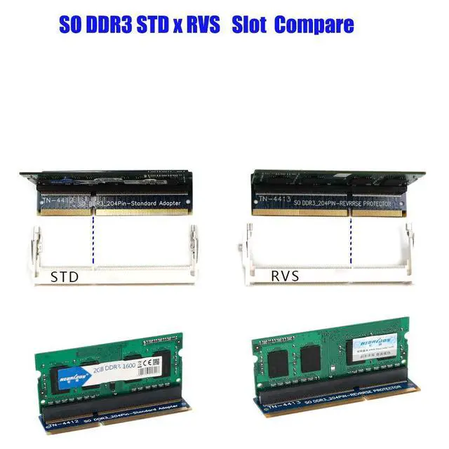 Alt view image 4 of 5 - SO-DIMM 204PIN DDR3 Memory Test Protection Adapter TN4413/TN4412 for RVS/STD 204Pin Slot Notebook PC (RVS)