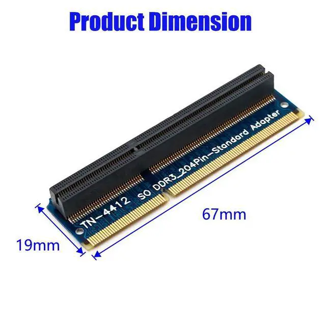 Alt view image 3 of 5 - SO-DIMM 204PIN DDR3 Memory Test Protection Adapter TN4413/TN4412 for RVS/STD 204Pin Slot Notebook PC (STD)
