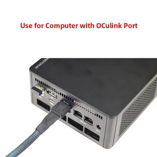 Alt view image 6 of 7 - M.2 M Key to OCulink-Compatible GPU Docking Station PCIe 4.0 X4 64GB/s for Mini PC Notebook Laptop to External Video Graphic Card (with M.2 Adapter)