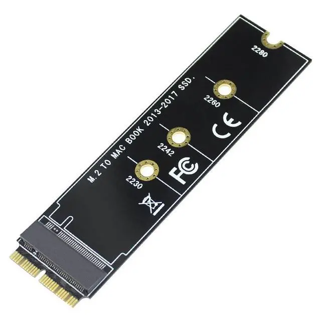 Alt view image 2 of 7 - M Key M.2 NVME SSD Convert Adapter Card Compatible with Mac¡¤Book Air Pro Re¡¤Tina 2013-2017 NGFF A¡¤HCI SSD A1465 A1466 A1398 A1502