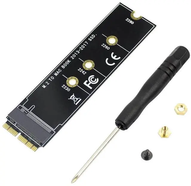 Main image of M Key M.2 NVME SSD Convert Adapter Card Compatible with Mac¡¤Book Air Pro Re¡¤Tina 2013-2017 NGFF A¡¤HCI SSD A1465 A1466 A1398 A1502