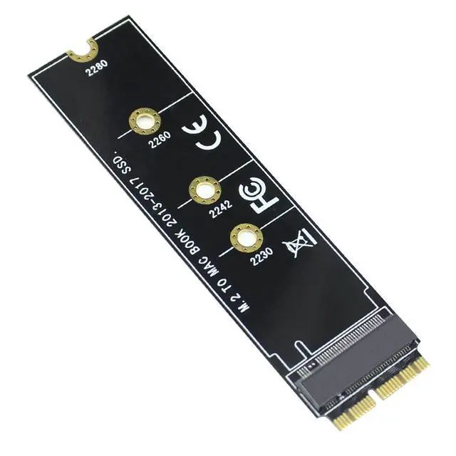 Alt view image 3 of 7 - M Key M.2 NVME SSD Convert Adapter Card Compatible with Mac¡¤Book Air Pro Re¡¤Tina 2013-2017 NGFF A¡¤HCI SSD A1465 A1466 A1398 A1502