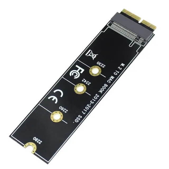 Alt view image 4 of 7 - M Key M.2 NVME SSD Convert Adapter Card Compatible with Mac¡¤Book Air Pro Re¡¤Tina 2013-2017 NGFF A¡¤HCI SSD A1465 A1466 A1398 A1502