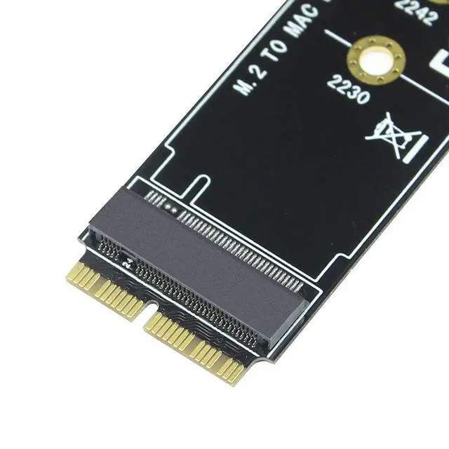 Alt view image 5 of 7 - M Key M.2 NVME SSD Convert Adapter Card Compatible with Mac¡¤Book Air Pro Re¡¤Tina 2013-2017 NGFF A¡¤HCI SSD A1465 A1466 A1398 A1502