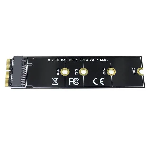 Alt view image 7 of 7 - M Key M.2 NVME SSD Convert Adapter Card Compatible with Mac¡¤Book Air Pro Re¡¤Tina 2013-2017 NGFF A¡¤HCI SSD A1465 A1466 A1398 A1502