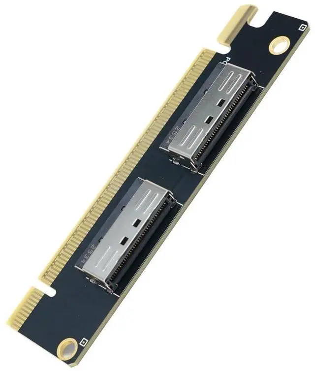 Main image of 2*MCIO x8 to PCIe4.0 x16 Adapter Card GEN4 Server High-Speed Expansion Card Support GPU, PCIe Network Card, PCIe SSD (P1G Splitter Card)