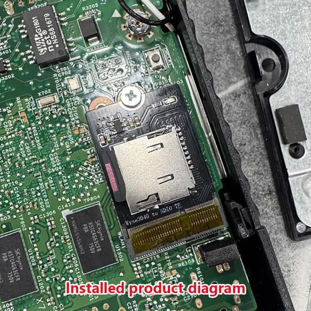 Alt view image 2 of 7 - NGFF E Key to TF Card Adapter, SDIO Protocol MicroSD Card Reader Converter Board (Not for PCIe/NVMe) with Overcurrent Protection & Trace-Equalized Design Compatible with Wyse 3040 Thin Client