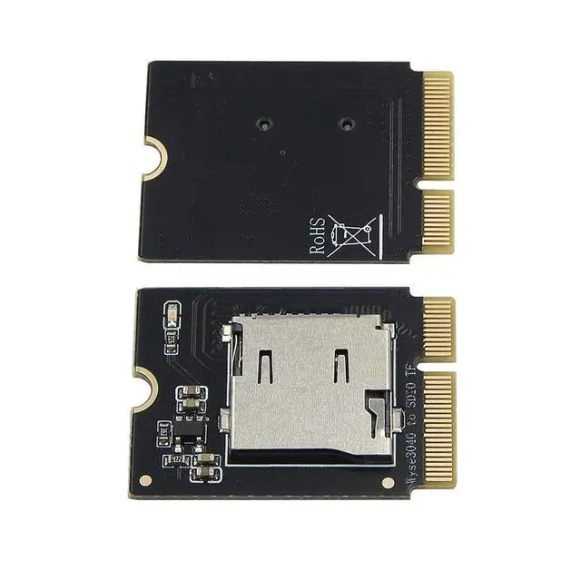 Alt view image 5 of 7 - NGFF E Key to TF Card Adapter, SDIO Protocol MicroSD Card Reader Converter Board (Not for PCIe/NVMe) with Overcurrent Protection & Trace-Equalized Design Compatible with Wyse 3040 Thin Client
