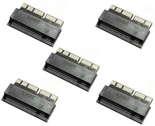 Main image of M.2 PCIe MKey 2280 SSD to Original Hard Drive Converter Compatible with MacBook Air A1465, A1466 PRO A1398, A1502 (Short,5Pcs)