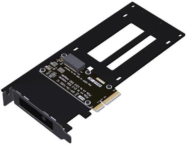 Main image of ADT-R27-01 PCIe 5.0 4.0 x4 to U.2/U.3/E1.S/E3.S Hard Disk Adapter 128Gbps/64Gbps with Half-Bracket Compatible with EDSFF Hard Disk Drive (R27C-01 5.0 for E1.S/E3.S)
