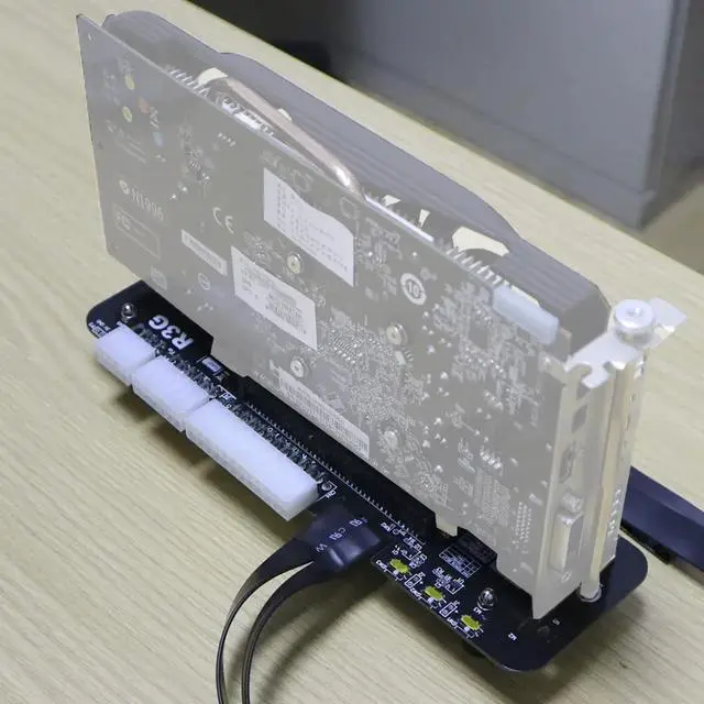 Alt view image 7 of 7 - ADT-K23MG-BK7 PCIe 5.0 x4 to X16 GPU External Adapter Card Support Notebook ITX/STX NUC and GPU After 2015 with PCIe x4 Interface (25CM)