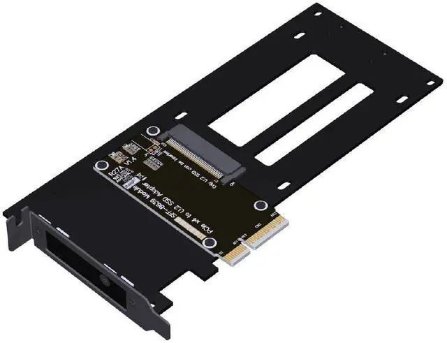 Main image of ADT-R27-01 PCIe 5.0 4.0 x4 to U.2/U.3/E1.S/E3.S Hard Disk Adapter 128Gbps/64Gbps with Half-Bracket Compatible with EDSFF Hard Disk Drive (R27A-01 5.0 for U.2)
