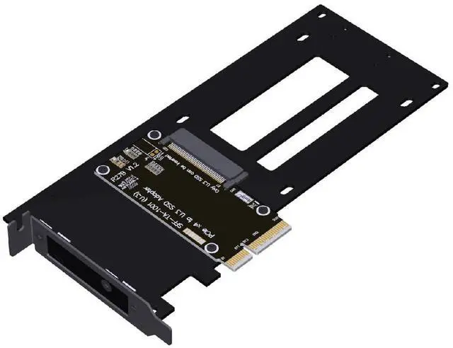 Main image of ADT-R27-01 PCIe 5.0 4.0 x4 to U.2/U.3/E1.S/E3.S Hard Disk Adapter 128Gbps/64Gbps with Half-Bracket Compatible with EDSFF Hard Disk Drive (R27B-01 4.0 for U.3)