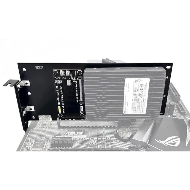 Alt view image 6 of 7 - ADT-R27-01 PCIe 5.0 4.0 x4 to U.2/U.3/E1.S/E3.S Hard Disk Adapter 128Gbps/64Gbps with Half-Bracket Compatible with EDSFF Hard Disk Drive (R27A-01 5.0 for U.2)