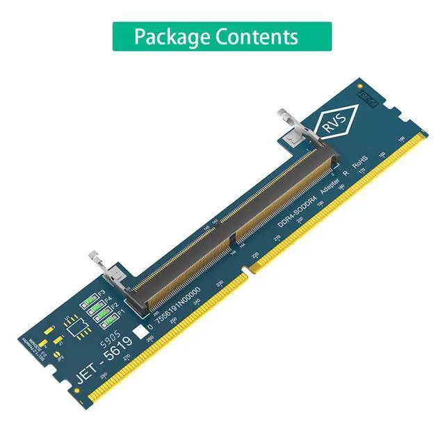 Alt view image 7 of 7 - Laptop RAM DDR5 / SO DDR 4 to Desktop SO DDR5 U-DIMM /DDR4 Adapter Card Memory Tester Over-Current Protection Design (SO DDR4 RAM to DDR4)