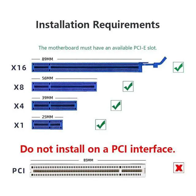 Alt view image 2 of 7 - Front-Panel PCI-E X1 to Dual USB-A Adapter USB 3.0 5Gbps High Speed Expansion for Desktop Support x1 x4 x8 x16 (19Pin - No Power Required)