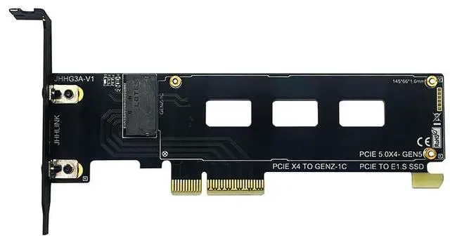 Main image of PCIe5.0 X4 to GENZ-1C Adapter E1.S SSD Converter Support PCIE X16 X8 X4 (PCB Board)