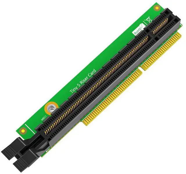 Main image of PCIe 16x Tiny5 Riser Card Network Adapter Card Replacement No Back Plate Compatible with M920q M920x M910x M720q P330