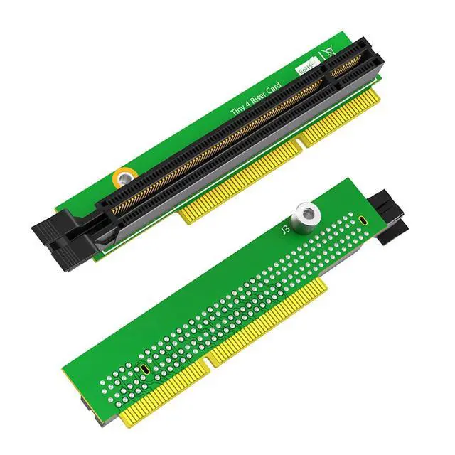 Alt view image 2 of 7 - PCIe 16x Tiny4 Riser Network Adapter Card Replacement No Back Plate Compatible with M920Q M910Q M910X M920X M720Q P330 P320 01AJ902