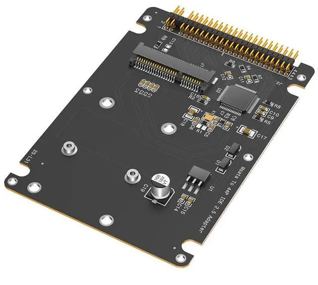 Main image of 44-pin IDE ATA to M.2 NGFF Bkey/mSATA Adapter Card Support M.2 SATA Key B & Key B+M/Half+Full Size msata SSD (IDE ATA to mSATA)