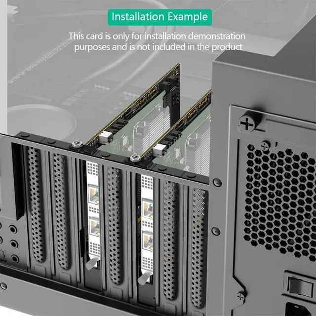 Alt view image 5 of 7 - Updated PCI-E5.0 16x to Gen-Z 4C+ SFF-TA-1002 Adapter Compatible with OCP NIC 3.0 Network Card