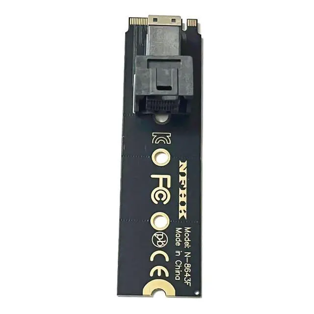 Alt view image 3 of 7 - M.2 NGFF SSD to SFF-8643 Adapter Card PCIe 4.0 High Speed Compatible with NVMe M Key to U2 SSD (Only Adapter Card)