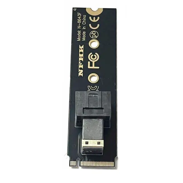 Alt view image 4 of 7 - M.2 NGFF SSD to SFF-8643 Adapter Card PCIe 4.0 High Speed Compatible with NVMe M Key to U2 SSD (Only Adapter Card)