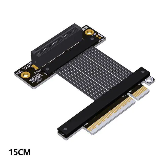 Alt view image 3 of 5 - ADT-K82S PCIE5.0 x4 to x8 Extension Adapter Gen5 128Gbps High Speed Support Network Card, Hard Drive, USB Card (15CM,K82SL-BK)