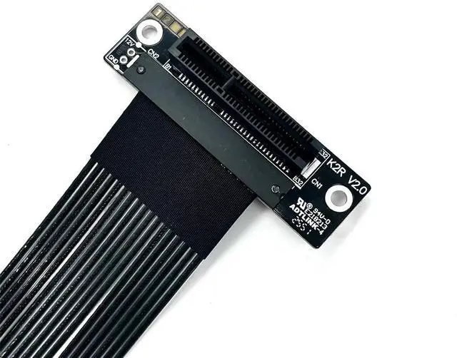 Alt view image 5 of 5 - ADT-K82S PCIE5.0 x4 to x8 Extension Adapter Gen5 128Gbps High Speed Support Network Card, Hard Drive, USB Card (15CM,K82SL-BK)