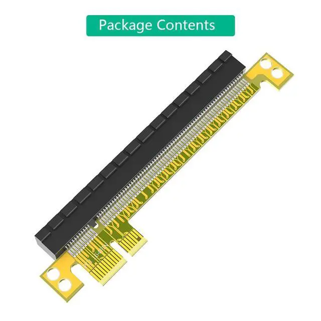 Alt view image 7 of 7 - PCI-E Express 16X to 1X 16X Extension Card Male to Female Riser Card Adapter for Graphics Card (16X to 1X)