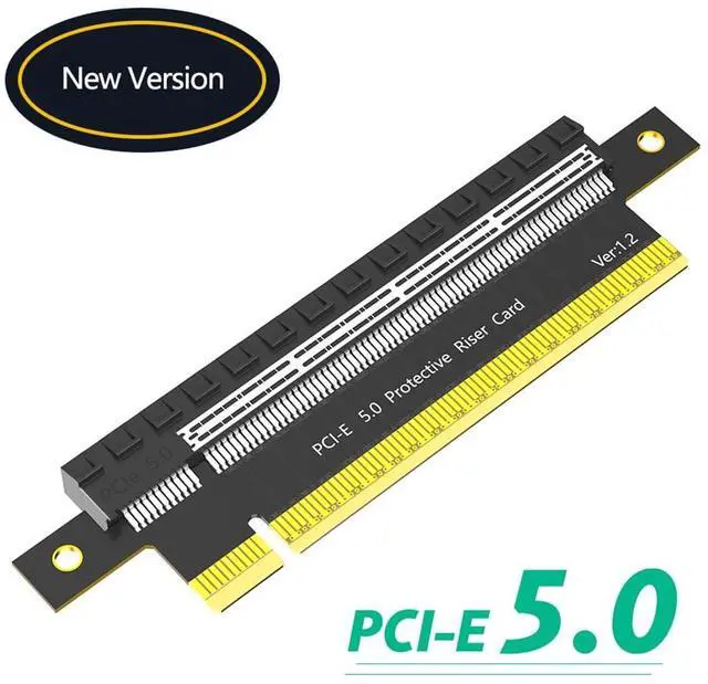 Alt view image 5 of 7 - PCI-E Express 16X to 1X 16X Extension Card Male to Female Riser Card Adapter for Graphics Card (16X to 16X PCIE5.0)