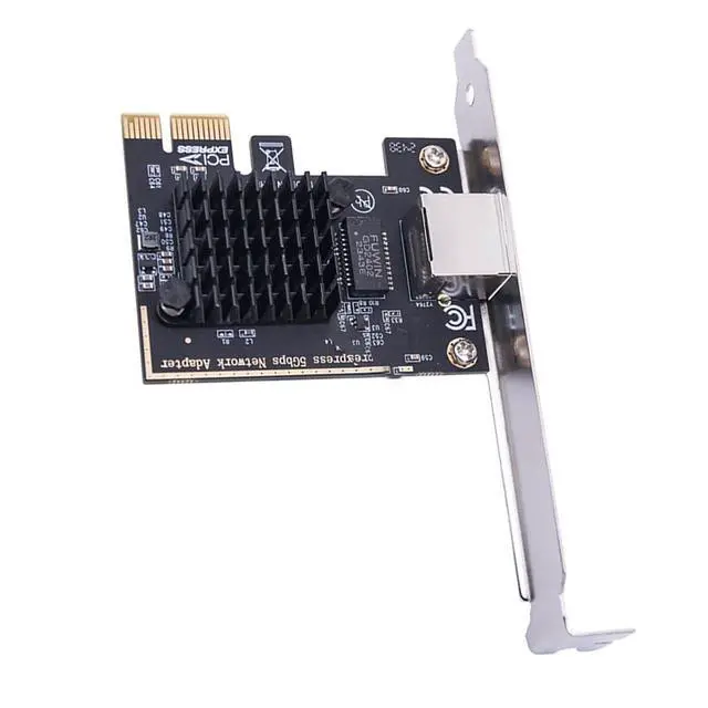 Alt view image 3 of 6 - 5G Gigabit Net Work Adapter Card PCl-E 1X RJ45 Port Compatible with ROS ESXi Diskless PXE Boot