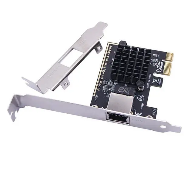 Alt view image 5 of 6 - 5G Gigabit Net Work Adapter Card PCl-E 1X RJ45 Port Compatible with ROS ESXi Diskless PXE Boot