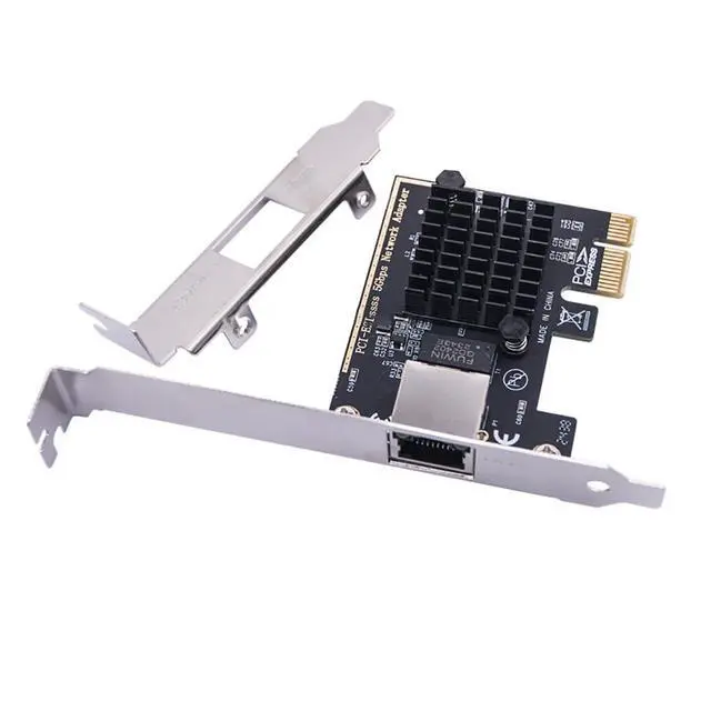Alt view image 6 of 6 - 5G Gigabit Net Work Adapter Card PCl-E 1X RJ45 Port Compatible with ROS ESXi Diskless PXE Boot