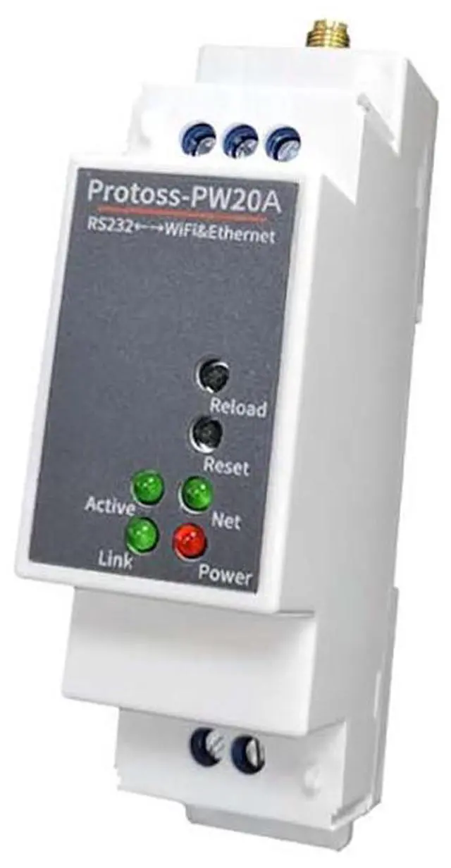Main image of Protoss-PW20A Serial Server RS232 to Wi-Fi Ethernet Communication Adapter Support Modbus TCP IP MQTT HTTP (H)