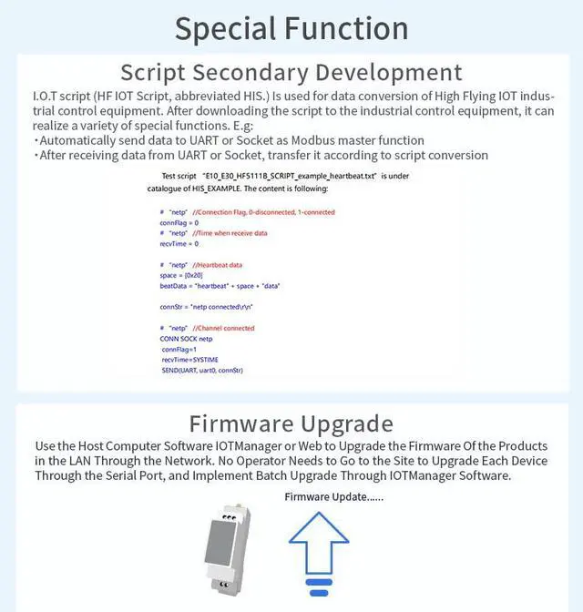 Alt view image 7 of 7 - Protoss-PW20A Serial Server RS232 to Wi-Fi Ethernet Communication Adapter Support Modbus TCP IP MQTT HTTP (H)