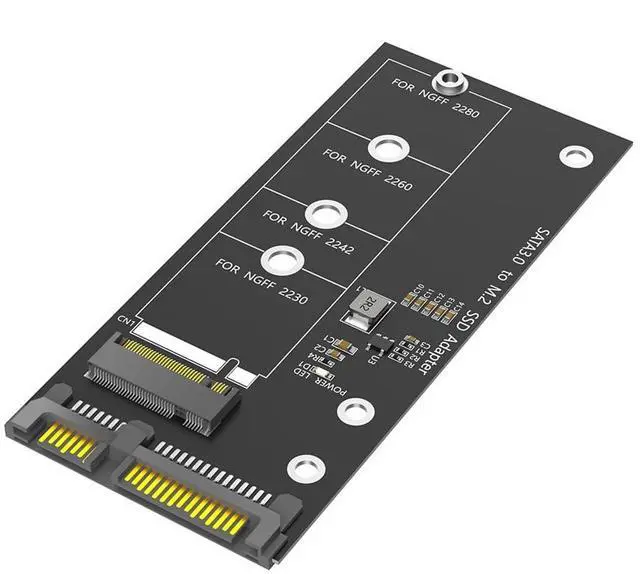 Main image of M.2 NGFF B/B+M Key to 2.5Inch SATA III Adapter 6Gbps for NGFF M.2 2280 2260 2242 2230 SSD