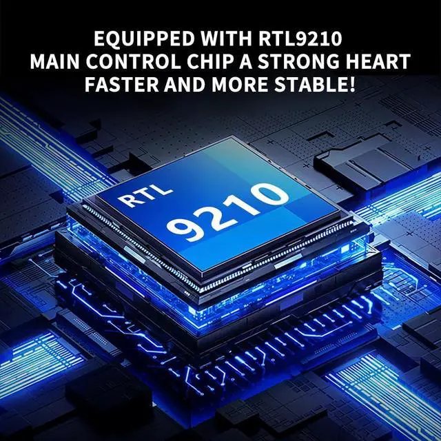 Alt view image 4 of 7 - JY-HDTV-2230 4TB M.2 2230 NVMe-Compatible SSD Enclosure 10Gbps USB-C Adapter 4K PD100W Direct Plug