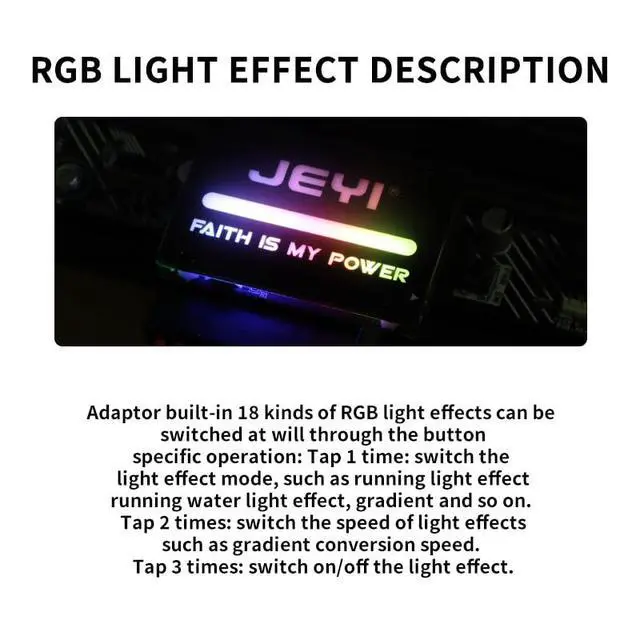 Alt view image 7 of 7 - JY-24pin-RGB Chassis ATX 24P RGB Steering Header Turn 90 Degrees Adapter with 18 Light Effects for Desktop (24pin-RGB 1Piece)