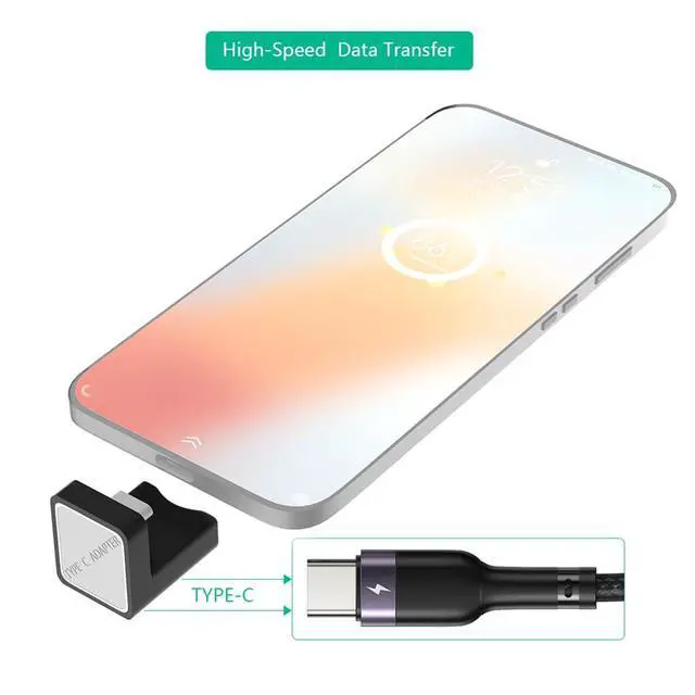 Alt view image 3 of 7 - 90 Degree USB-C Male to Female Adapter USB 3.1 Extension Connector for Laptop Tablet Mobile Phone (2Pcs)