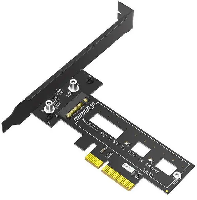 Main image of M.2 NGFF PCI-e SSD to PCI Express 3.0 x4 Host Adapter Card Compatible with M.2 Key M PCIe NVMe or AHCI Card Type 2242 2260 2280 (Card Only)