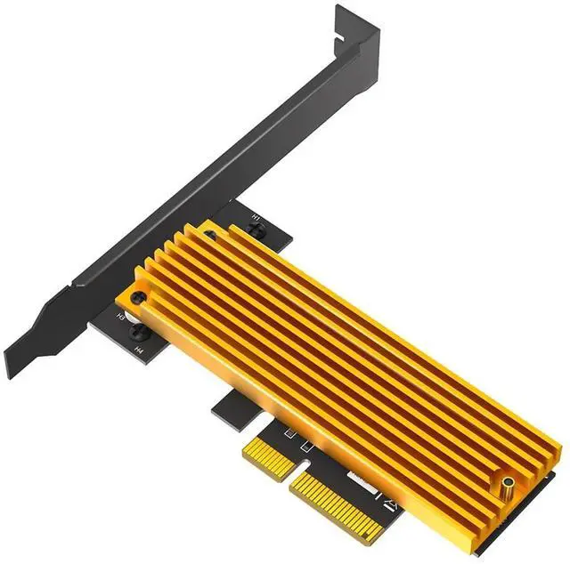 Main image of M.2 NGFF PCI-e SSD to PCI Express 3.0 x4 Host Adapter Card Compatible with M.2 Key M PCIe NVMe or AHCI Card Type 2242 2260 2280 (Card + Heatsink)