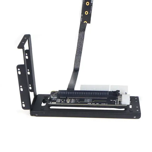 Alt view image 2 of 7 - R43SG GEN4 M.2 M-Key to PCIE X16 4.0 External Graphics Card Stand Bracket Compatible with NVME SSD NUC Host Expansion Card Graphics Dock (50cm)